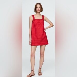 Gap x DOEN Eyelet Shift Mini Dress